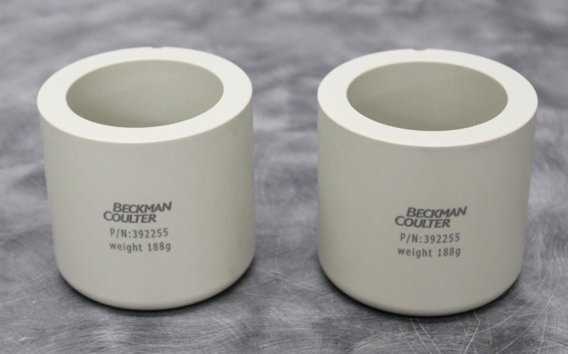 x2 Beckman Coulter 392255 Centrifuge Rotor Bucket Adapter Sleeve f/ 250mL Bottle