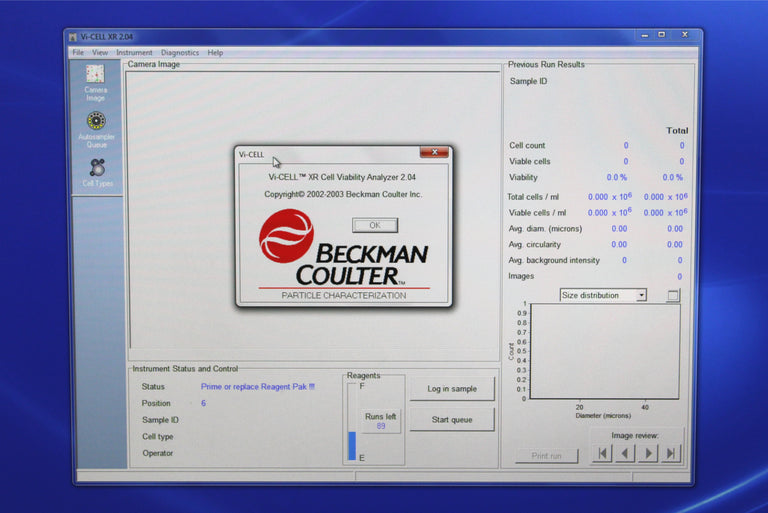 Beckman Coulter Vi-CELL XR Trypan Blue Cell Viability Analyzer 383556