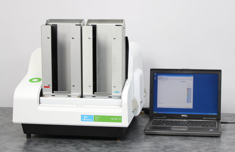 Perkin Elmer Victor X3 2030-0030 Multimode Microplate Reader with Stack & Laptop