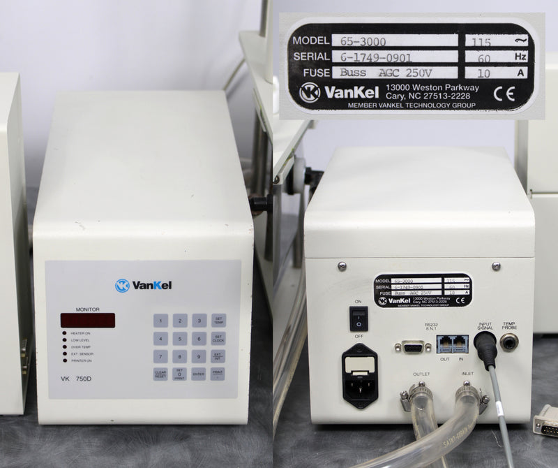 Varian VK7010 Dissolution Bath System with VK8000 VK808 VK750D Heater Circulator