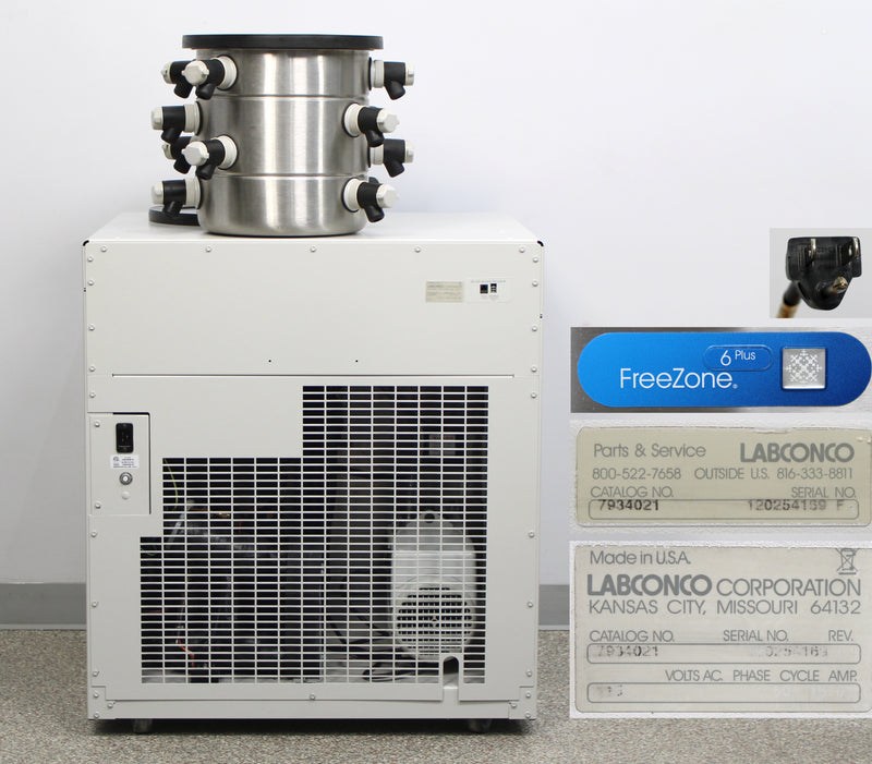 Labconco FreeZone 6 Plus -84°C Cascade Console Freeze Dryer Lyophilizer 7934021