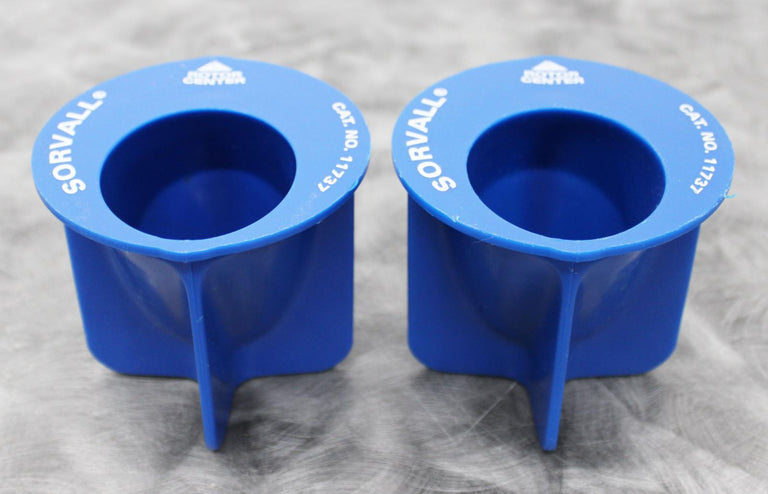 x2 Sorvall 11737 Centrifure Rotor Bucket 250mL Conical Adapters