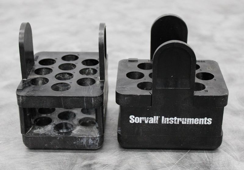 x2 Sorvall 00884 Centrifuge Swing Bucket Rotor Adapters 10 x 15mL