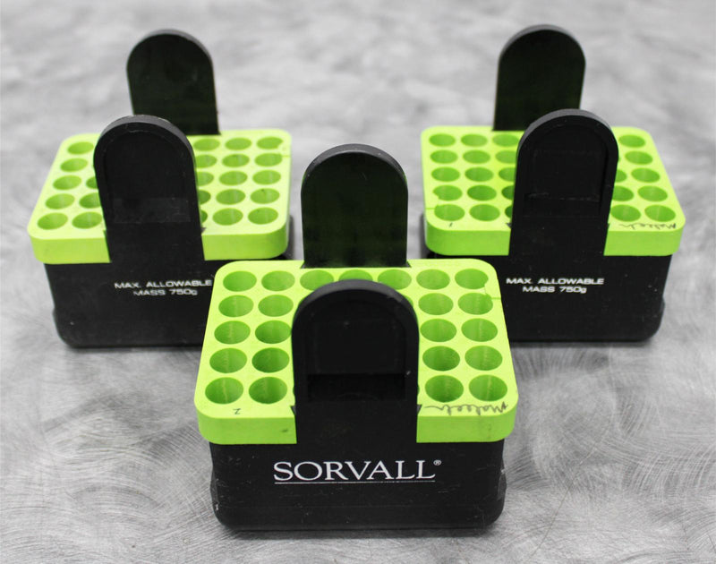 x3 Sorvall 00836 Centrifuge Rotor Rectangle Swing Bucket Adapters 35x1.5mL