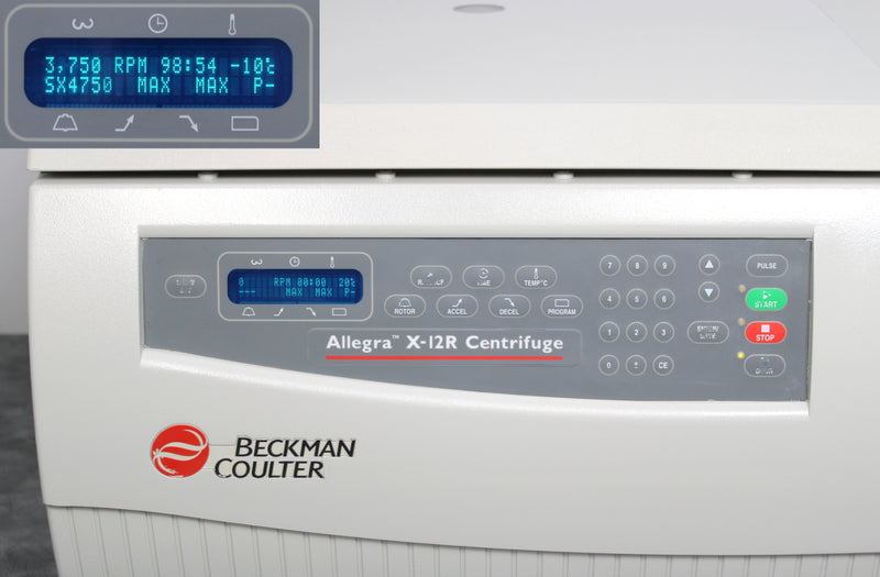 Beckman Coulter Allegra X-12R Refrigerated Benchtop Centrifuge w/ SX4750 Rotor