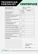 Beckman Coulter Allegra X-12R Refrigerated Benchtop Centrifuge Checklist