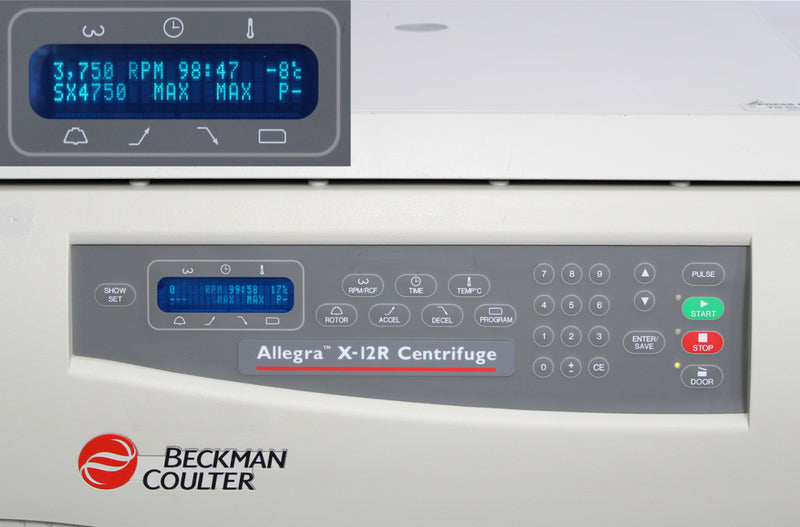 Beckman Coulter Allegra X-12R Refrigerated Benchtop Centrifuge and SX4750 Rotor