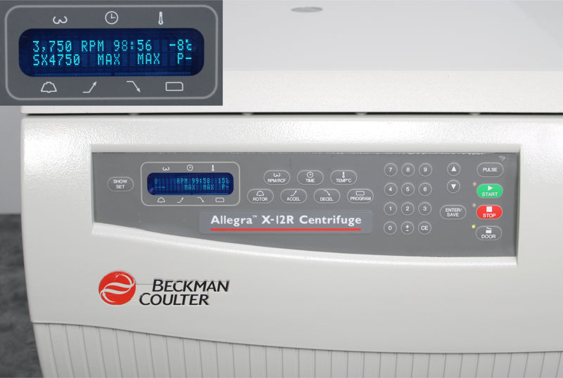 Beckman Coulter Allegra X-12R Refrigerated Benchtop Centrifuge with SX4750 Rotor