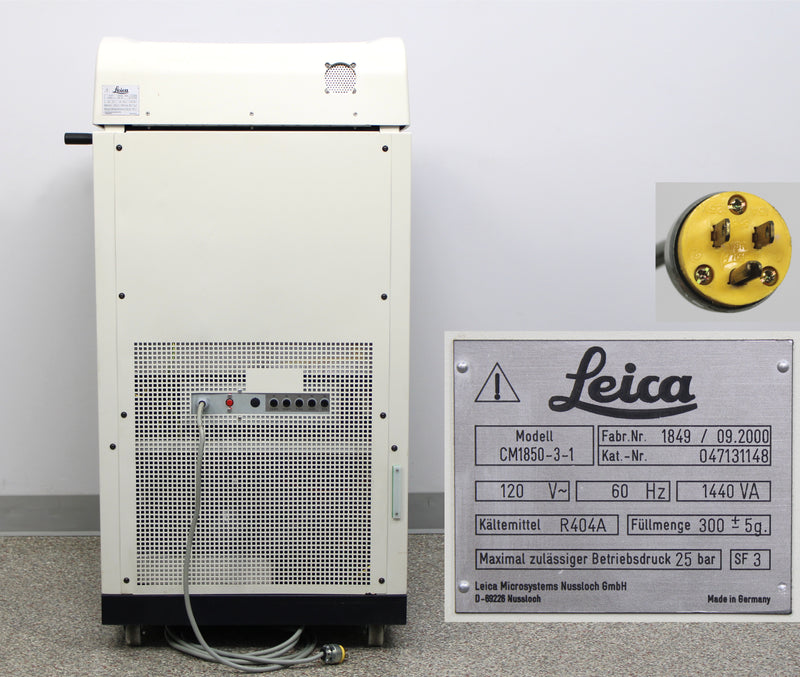 Leica CM1850-3-1 Cryostat Microtome 047131148 with Blade Holder