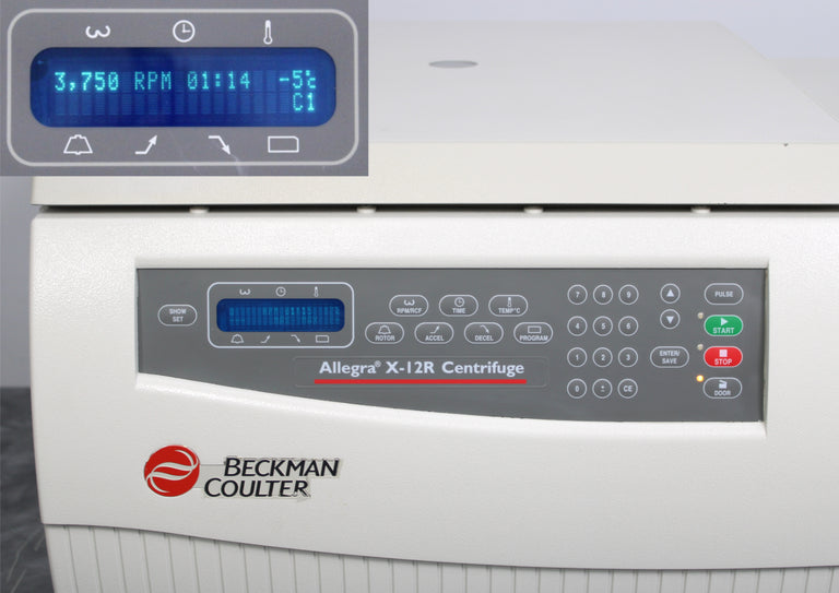 Beckman Coulter Allegra X-12R Refrigerated Benchtop Centrifuge 392302 and Rotor