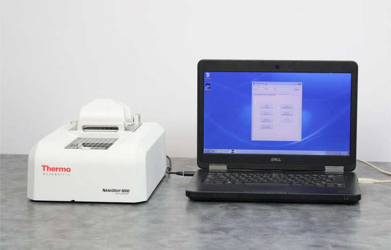 Thermo Scientific NanoDrop 8000 UV-Vis Spectrophotometer with Laptop & Software