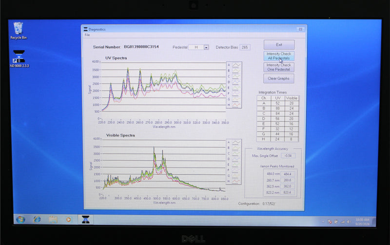 Thermo Scientific NanoDrop 8000 UV-Vis Spectrophotometer with Laptop & Software