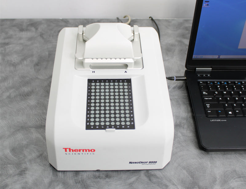 Thermo Scientific NanoDrop 8000 UV-Vis Spectrophotometer with Laptop & Software