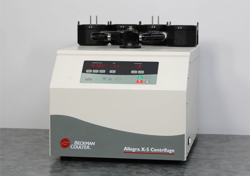 Beckman Coulter Allegra X-5 Benchtop Centrifuge B30585 and SX4700 Swing Rotor