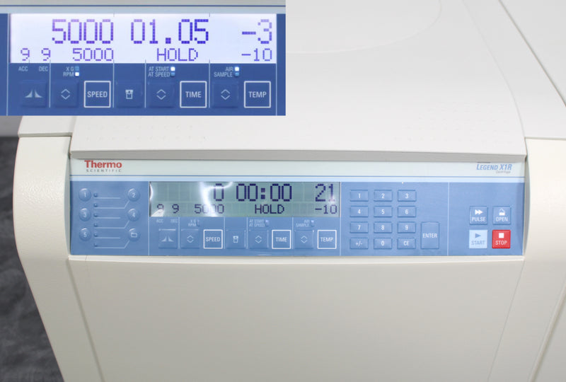 Thermo Sorvall Legend X1R Refrigerated Benchtop Centrifuge and TX-400 Rotor