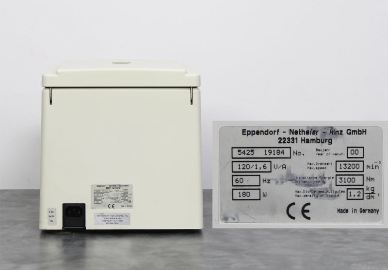 Eppendorf 5415D Benchtop Microcentrifuge 5425 and F45-24-11 Fixed-Angle Rotor