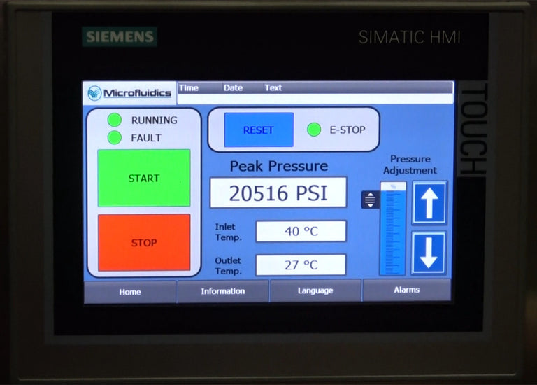 Microfluidics M700 Microfluidizer Processor Production Scale Homogenizer