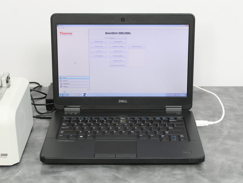 Dell Laptop with NanoDrop 2000/2000c v1.6.198 Software Installed