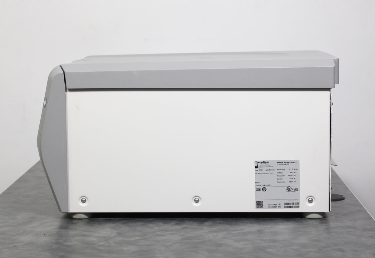 Sorvall X4 Pro-MD Centrifuge with TX-1000 Swing Rotor