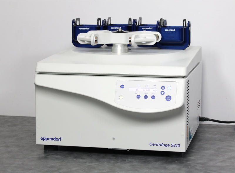 Eppendorf 5810 Benchtop Centrifuge with S-4-104 Swing Bucket Rotor