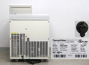 Thermo Scientific Sorvall RC 3BP+ Low-Speed Floor Centrifuge Back Panel, Name Plate with Serial Number and Voltage Requirements, Plug Close Up