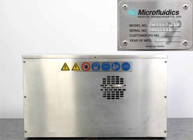 Microfluidics M110P Electric-Hydraulic Microfluidizer Processor Homogenizer