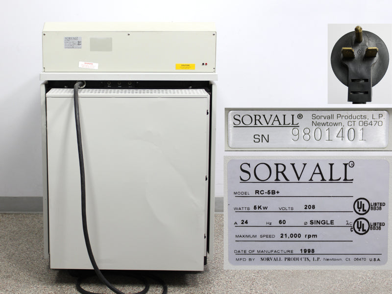 Sorvall RC-5B Plus RC-5B+ Refrigerated Superspeed Floor Centrifuge