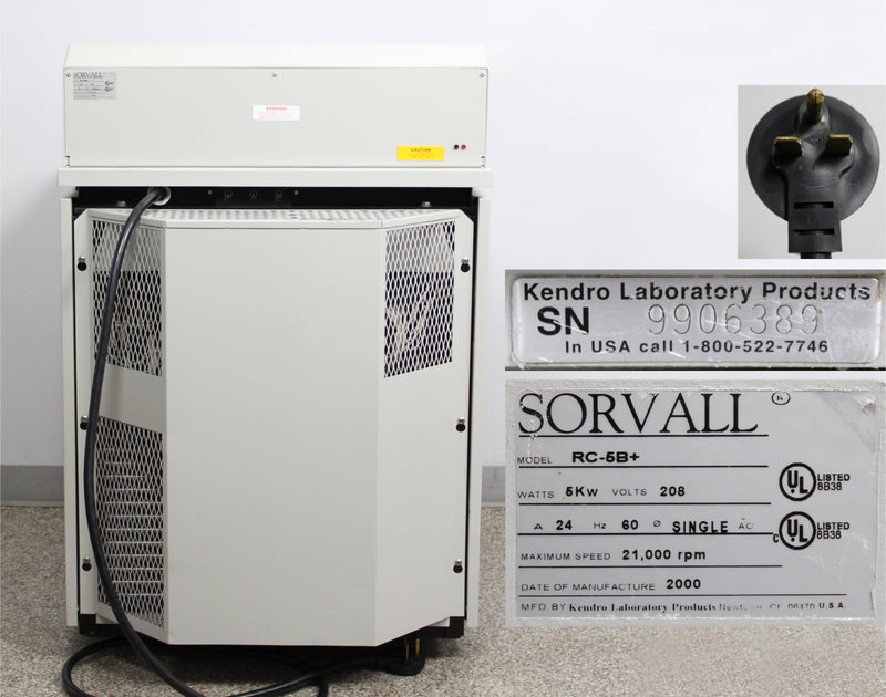 Kendro Sorvall RC-5B Plus Refrigerated Superspeed Floor Centrifuge RC-5B+