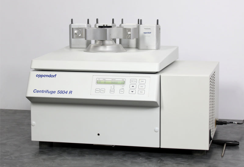 Eppendorf 5804R Refrigerated Benchtop Centrifuge w/ A-4-44 Rotor & Buckets