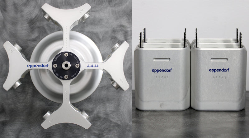 Eppendorf 5804R Refrigerated Benchtop Centrifuge w/ A-4-44 Rotor & Buckets