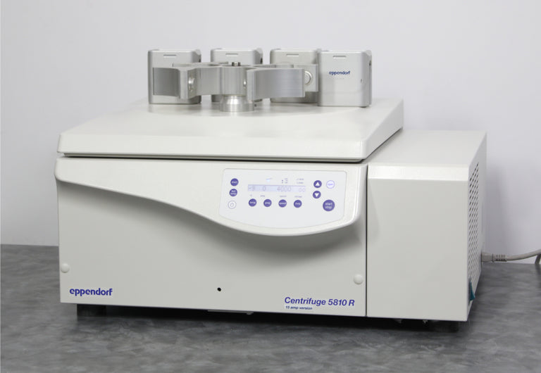 Eppendorf 5810R Refrigerated Benchtop Centrifuge 5811F w/ A-4-62 Bucket Rotor