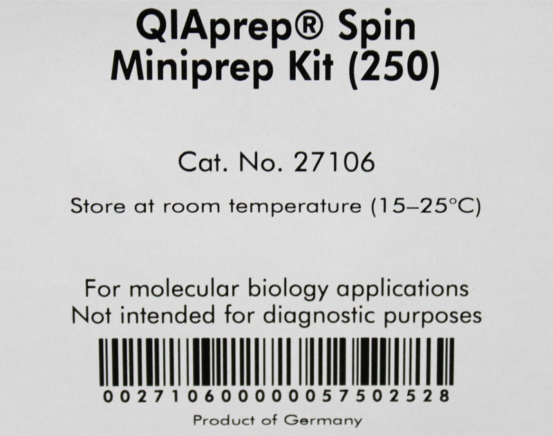 Qiagen QIAprep Spin Miniprep Kit 250 New in Box