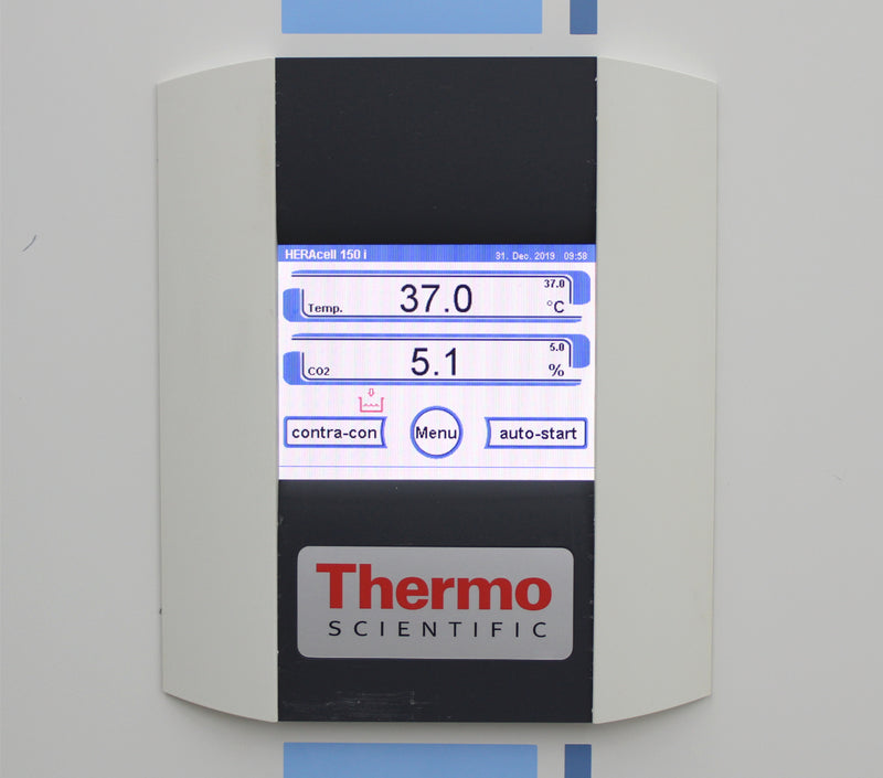 Thermo Scientific HERAcell 150i Stacked Stainless Steel CO2 Incubators Control Screen of Lower Unit