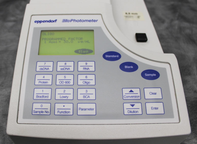 Eppendorf BioPhotometer 6131 Spectrophotometer UV/VIS DNA RNA Oligo