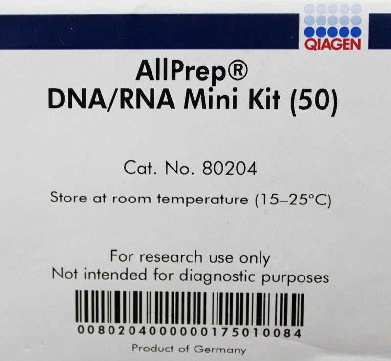 QIAGEN 80204 AllPrep DNA/RNA Purification Tissue Mini Kit 50