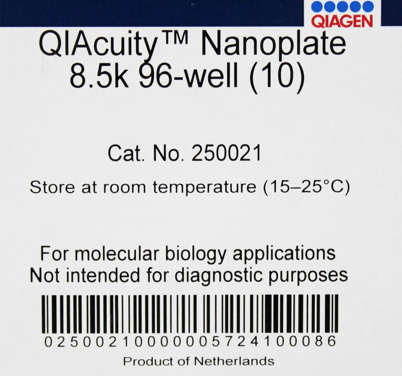 New QIAGEN 250021 QIAcuity Nanoplate 8.5K 96-Well Box of 10