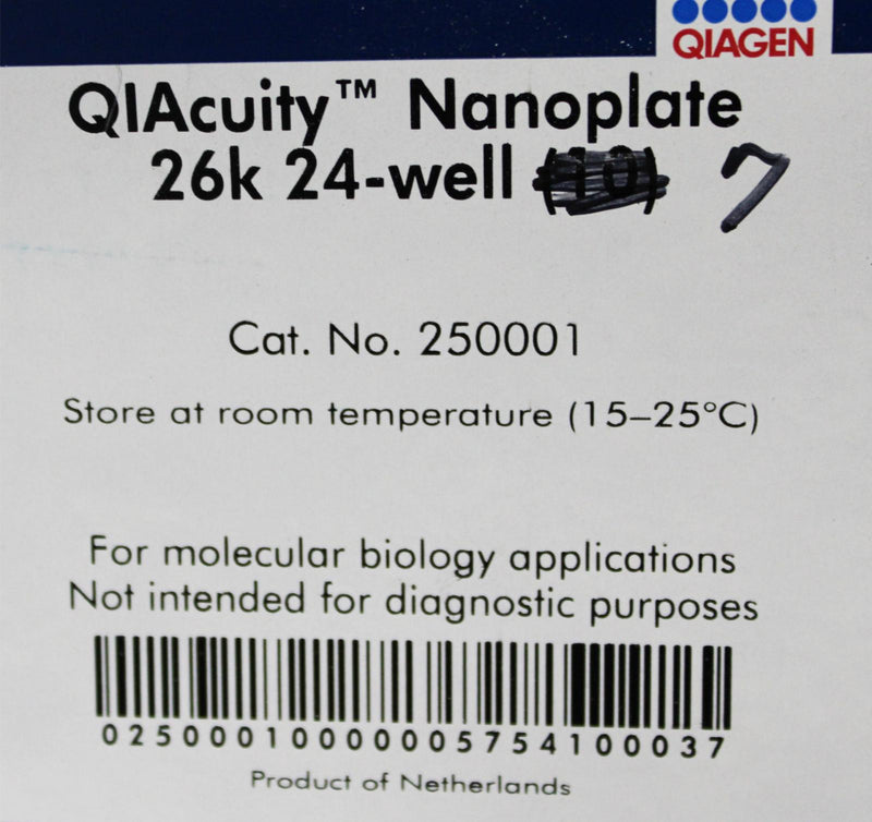 QIAGEN 250001 QIAcuity Nanoplate 26K 24-Well Opened Box of 7