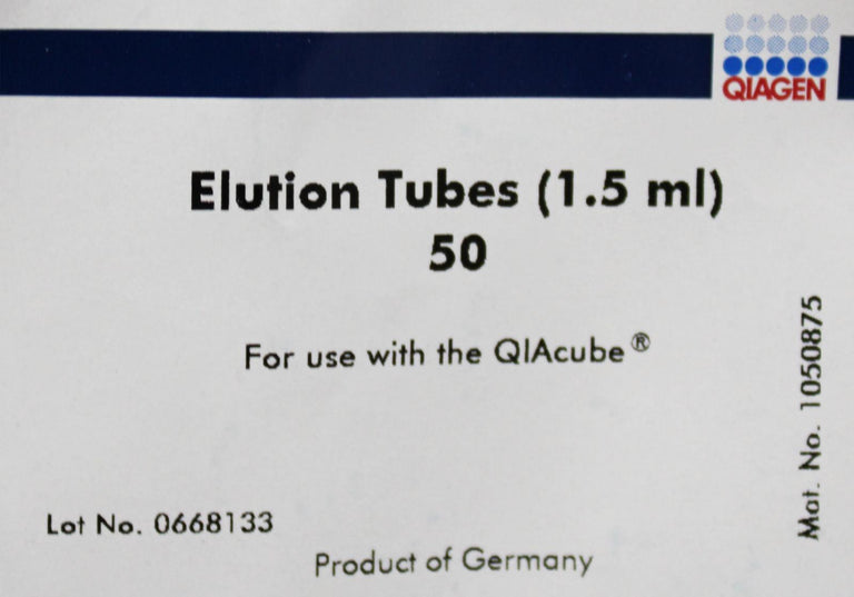 x5 QIAGEN Cat. No. 1050875 Elution Tubes 1.5mL Pack of 50 Each for QIAcube