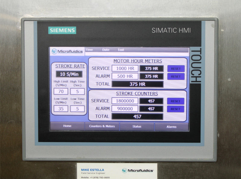 Microfluidics M700 Microfluidizer Processor 7125-20 Production Scale Homogenizer