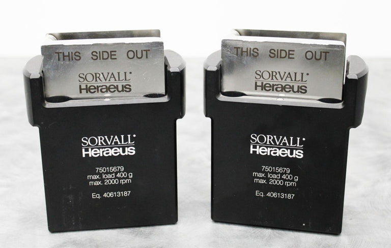 x2 Sorvall Heraeus 75015679 Buckets w/ 75015686 Inserts for Legend T Series