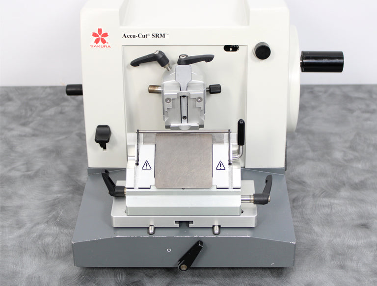 Sakura Accu-Cut SRM 200 CW Manual Rotary Microtome 1429 with Blade Holder