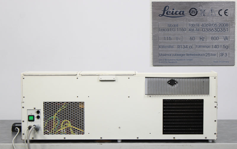 Leica EG1160 Tissue Embedding Center and Cold Plate 038630351 with Foot Pedal