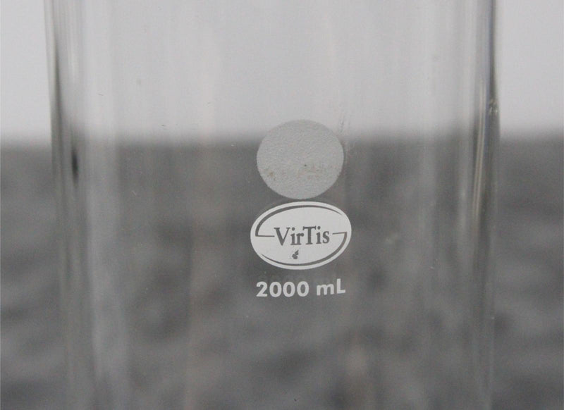 VirTis 2000mL Fast-Freeze Lyophilizing Flask 149146 Clear Drying Flask