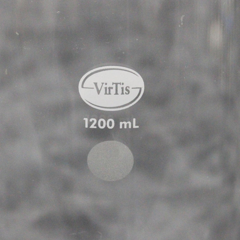 VirTis 1200mL Fast-Freeze Lyophilizing Flask 149120 Clear Drying Flask