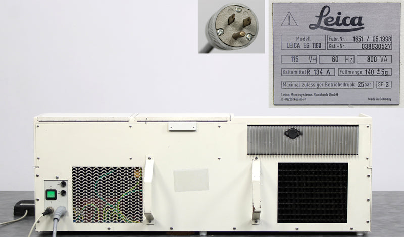 Leica EG1160 Tissue Embedding Center with Cold Plate 038630527 with Foot Pedal