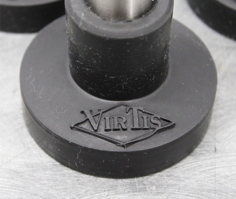 x3 VirTis Small Mouth Freeze Dryer Snap-On Flask Tops with SS Straight Adapters