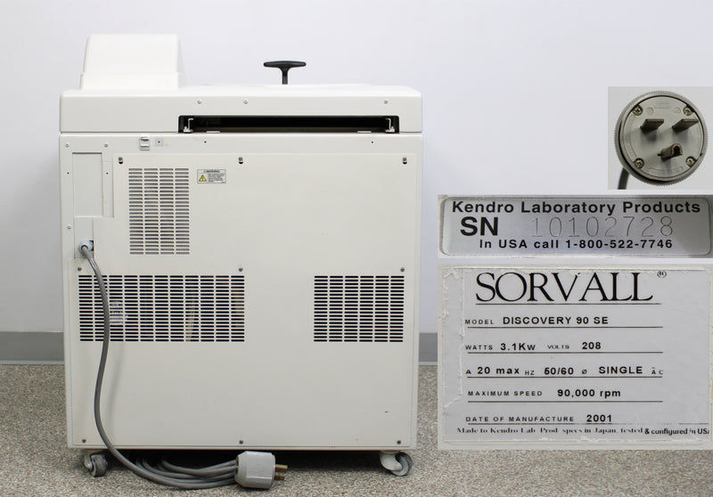 Kendro Sorvall Discovery 90 SE Refrigerated Floor Ultracentrifuge