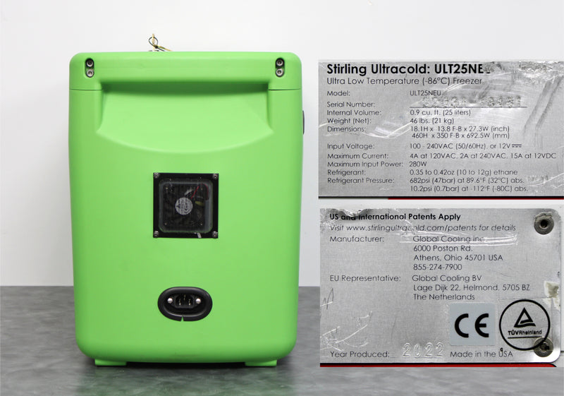 Stirling Ultracold -86°C ULT25NEU ULT Ultra-Low Temperature Freezer 22031-13481