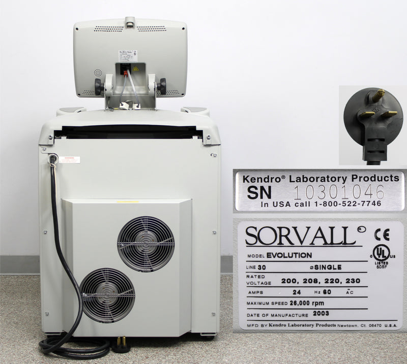 Kendro Sorvall Evolution RC High Speed Refrigerated Floor Centrifuge