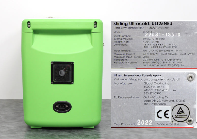 Stirling Ultracold -80°C ULT25NEU ULT Ultra-Low Temperature Freezer 22031-13510